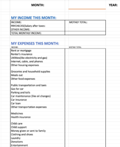 free monthly budget template simplywise